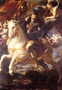 PRETI, Mattia St. George on Horseback af oil painting on canvas
